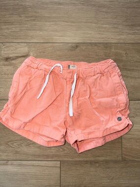 Roxy girl Coral Pink Drawstring beach casual Shorts coverup size girls wp